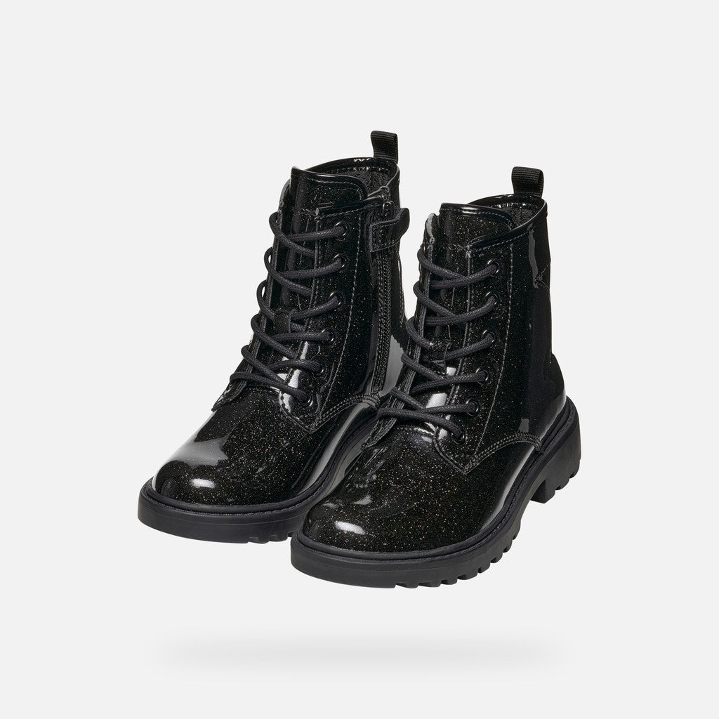 Geox Casey boot black sparkle