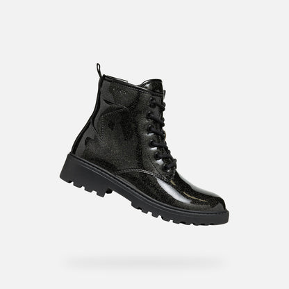 Geox Casey boot black sparkle