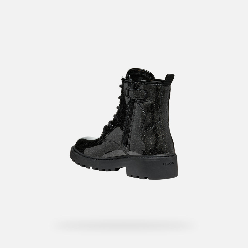 Geox Casey boot black sparkle