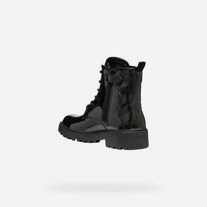 Geox Casey boot black sparkle