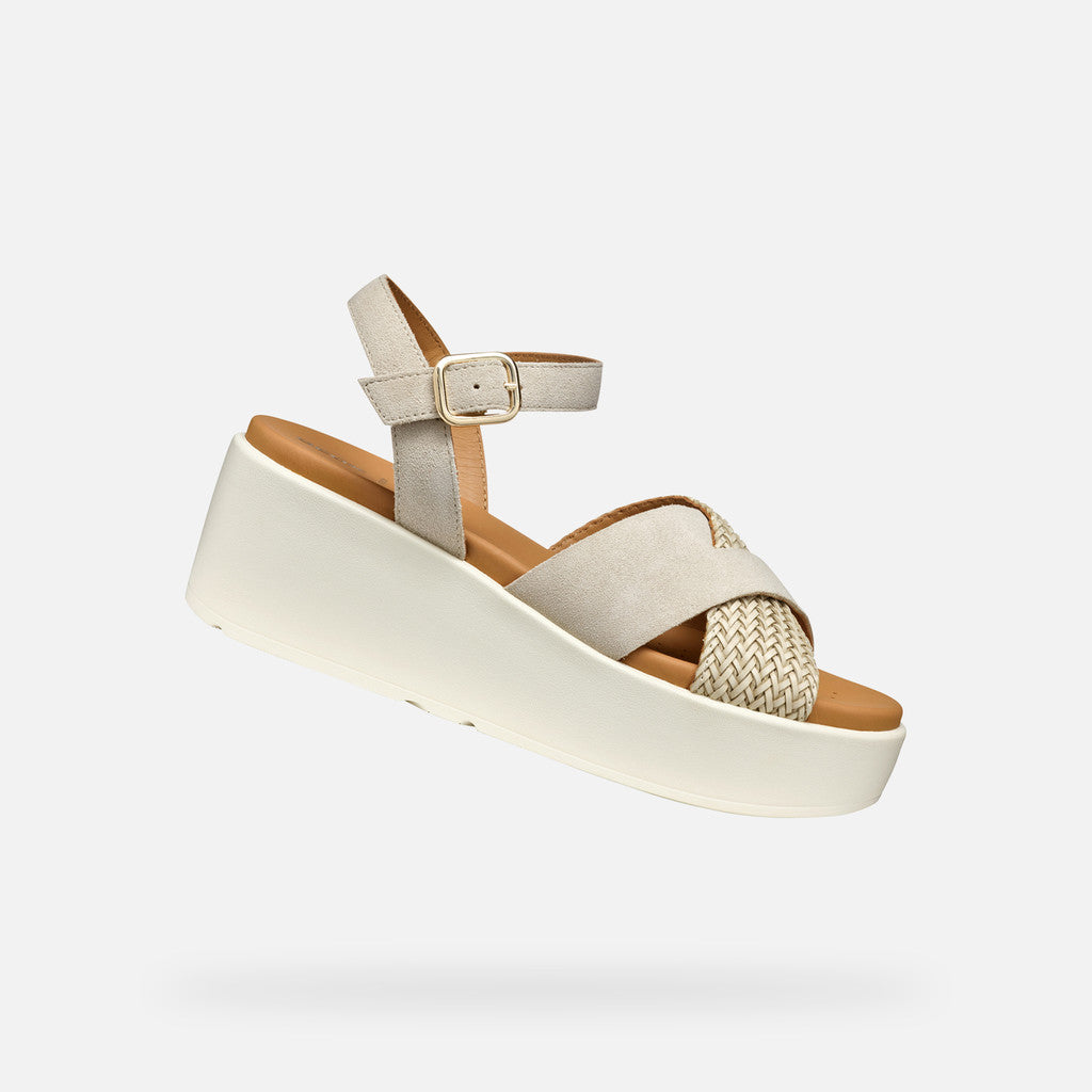 Geox Xand 2.2s wedge sandal - taupe