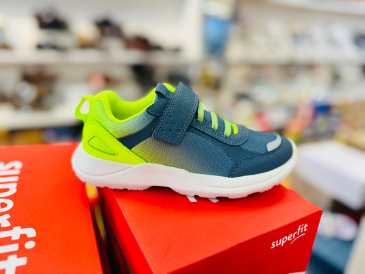SuperFit Rush trainer blue/lime