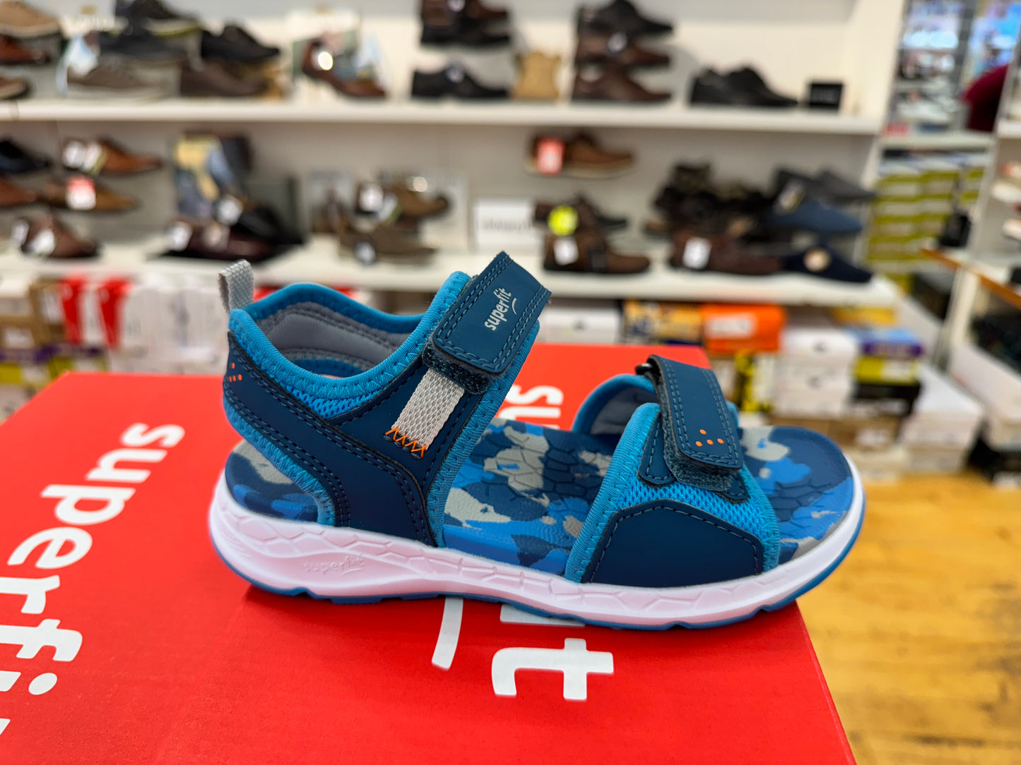 SuperFit sandal criss cross blue