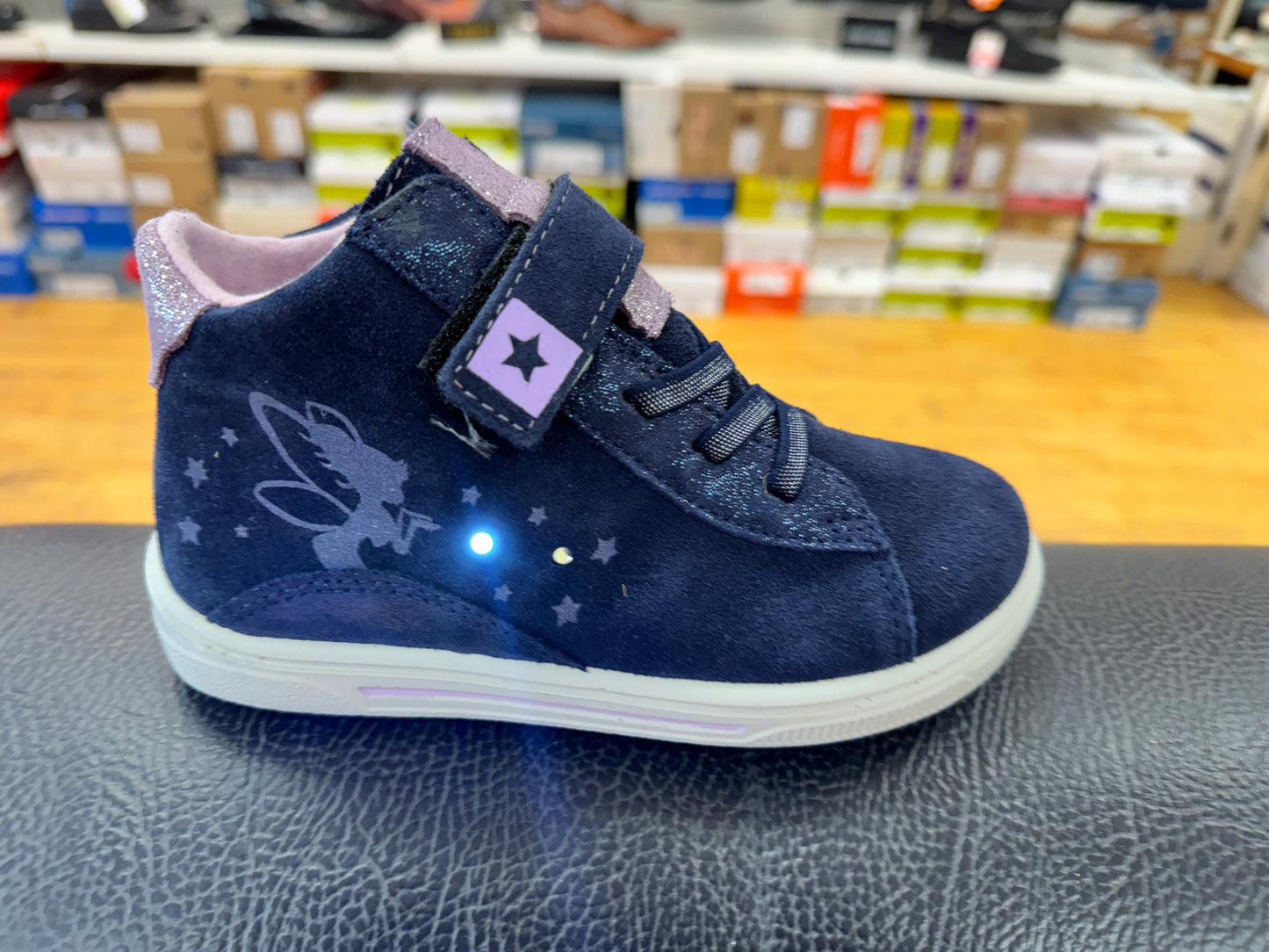 Ricosta Tinki navy pink waterproof lights