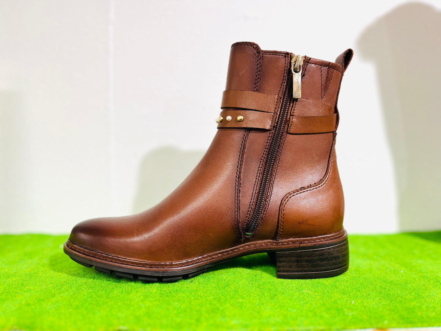 Tamaris ankle boot 25052 tan leather