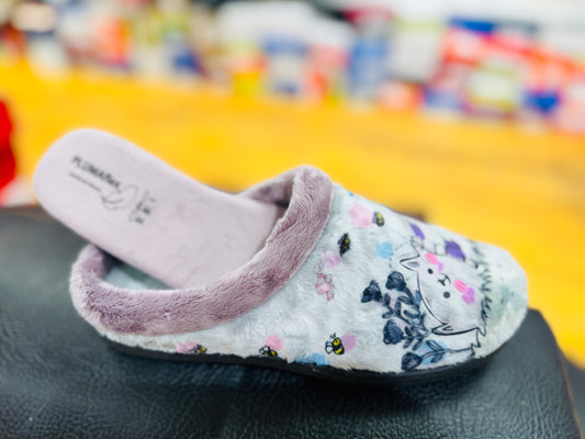 Plumaflex slipper - 12037 - erizo - grey multi