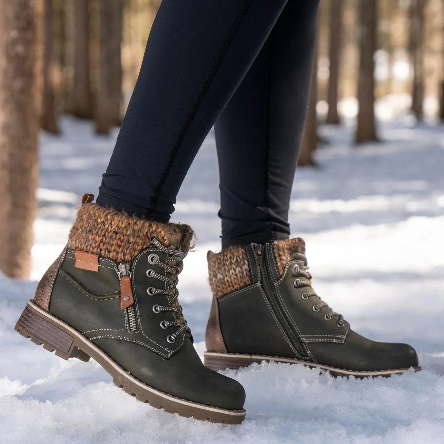 Lunar Millie boot - olive waterproof