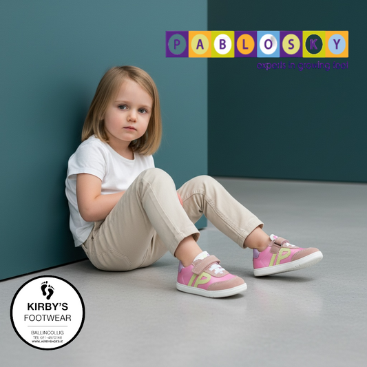 Pablosky velcro trainer pink  - 070570 - Kirbys Footwear Ltd