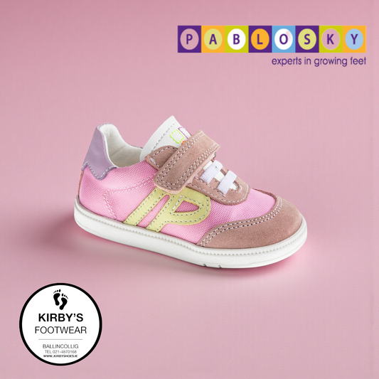 Pablosky velcro trainer pink  - 070570 - Kirbys Footwear Ltd