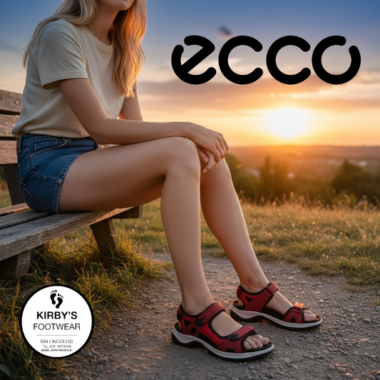 Ecco off road Yacatan sandal - red - Kirbys Footwear Ltd