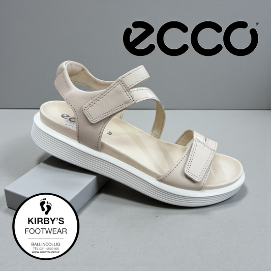 Ecco Soft sandal - limestone - 238803 - Kirbys Footwear Ltd