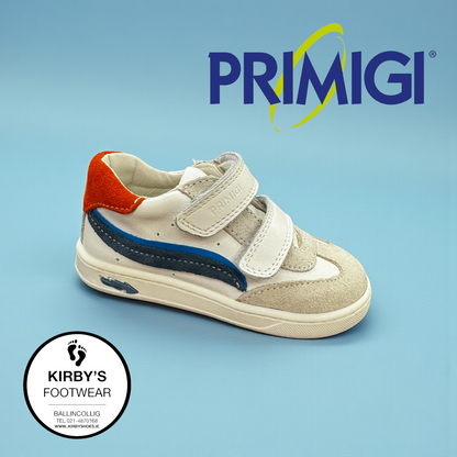 Primigi velcro trainer white multi - 1403333 - Kirbys Footwear Ltd