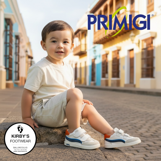 Primigi velcro trainer white multi - 1403333 - Kirbys Footwear Ltd