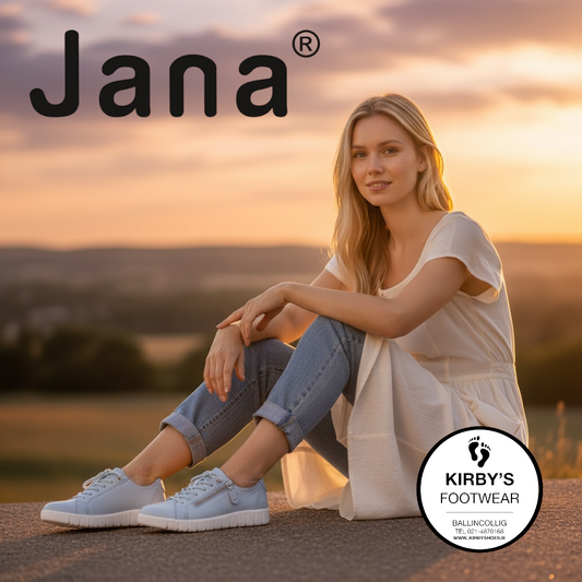 Jana 23704 sky blue leather - Kirbys Footwear Ltd