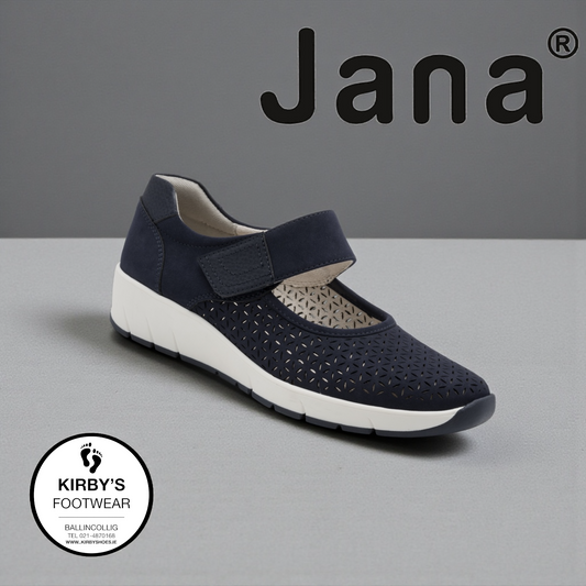 Jana strap navy - 24664 - Kirbys Footwear Ltd