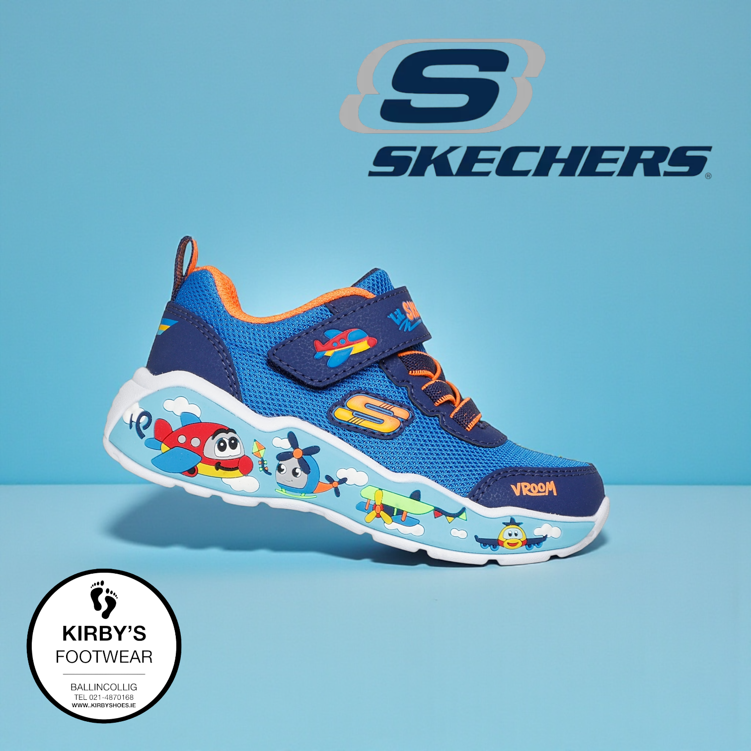 Skechers Play scene blue - Kirbys Footwear Ltd