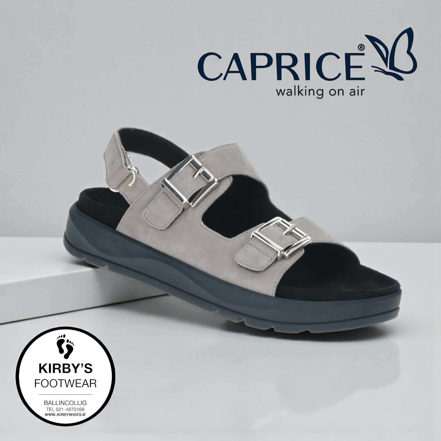 Caprice sandal mud - 28206 - Kirbys Footwear Ltd