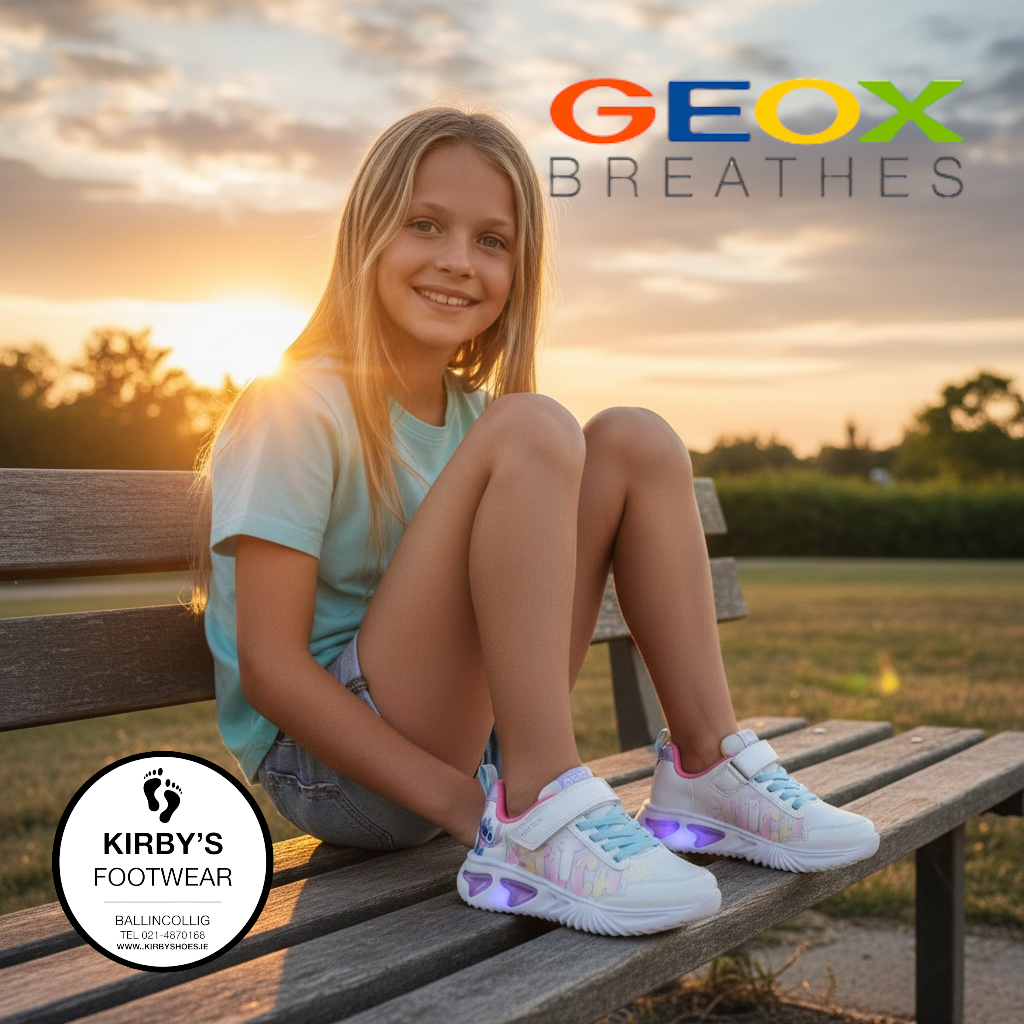 Geox Assister Stitch white multicolour - Kirbys Footwear Ltd