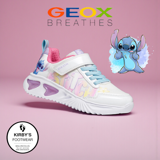 Geox Assister Stitch white multicolour - Kirbys Footwear Ltd