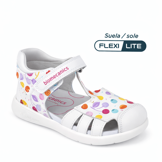 Biomecanics closed sandal white - 262202 - Kirbys Footwear Ltd