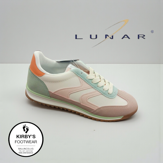 Lunar Zoe trainer - beige - Kirbys Footwear Ltd