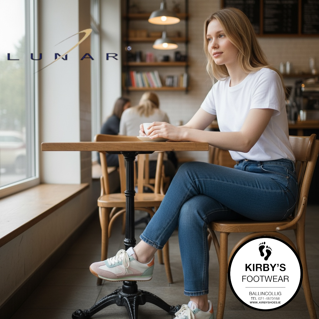 Lunar Zoe trainer - beige - Kirbys Footwear Ltd