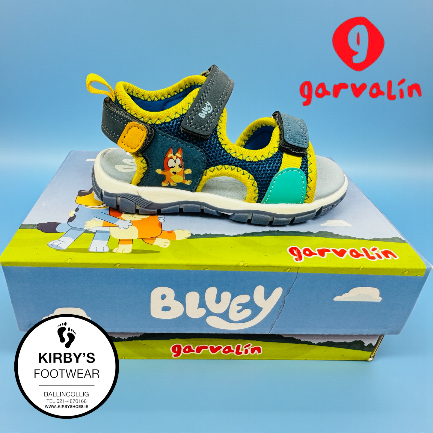 Garvalin Bluey sandal - navy - Kirbys Footwear Ltd