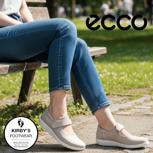 Ecco Soft 2.0 Mary-jane - pure cashmere - 207503 - Kirbys Footwear Ltd