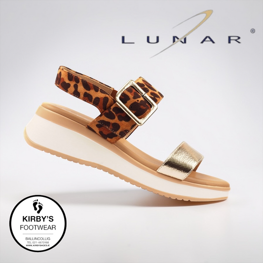 Lunar Dion sandal - leopard - Kirbys Footwear Ltd