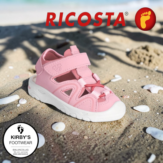 Ricosta Gary pink closed toe sandal - water friendly