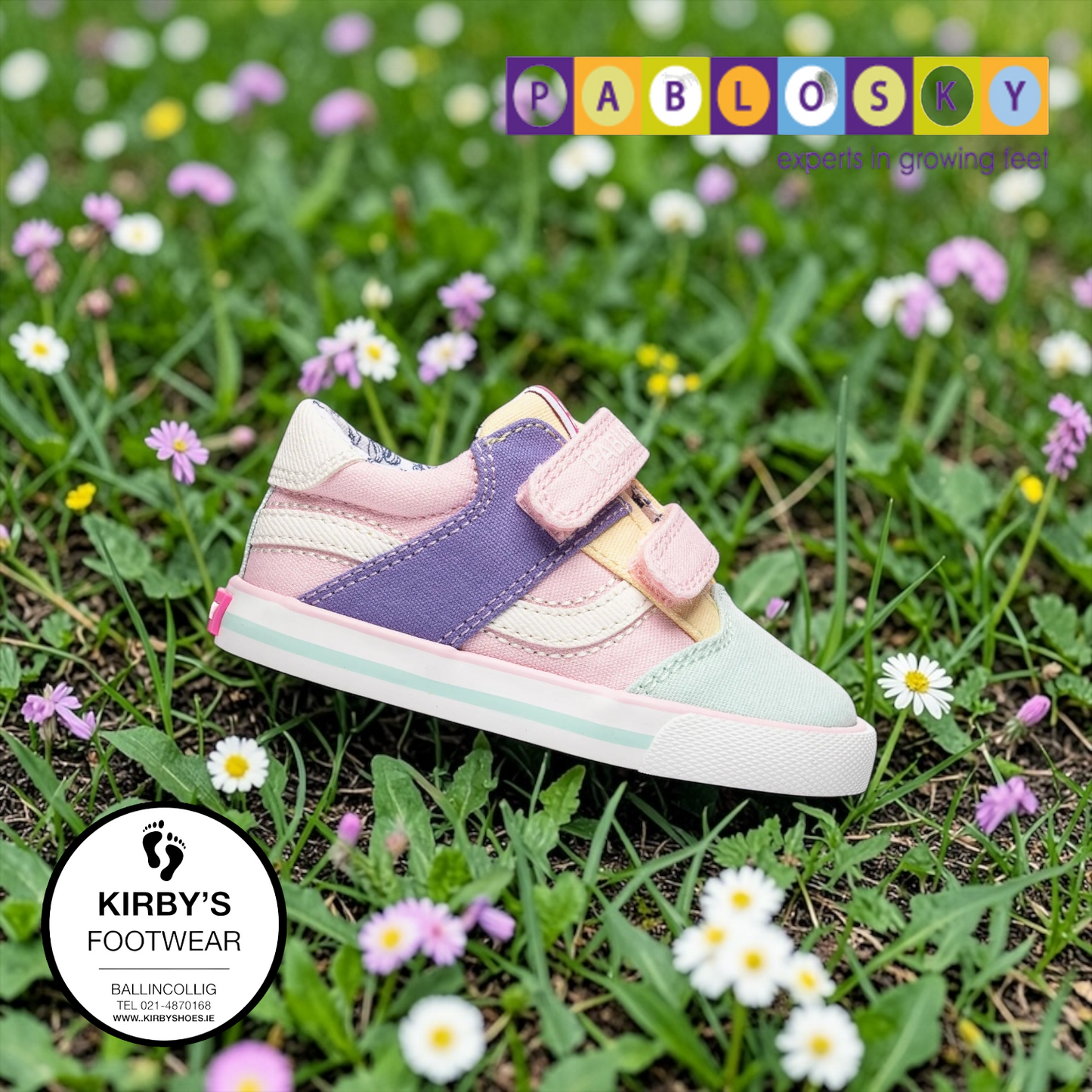 Pablosky canvas - 984670- multi - Kirbys Footwear Ltd