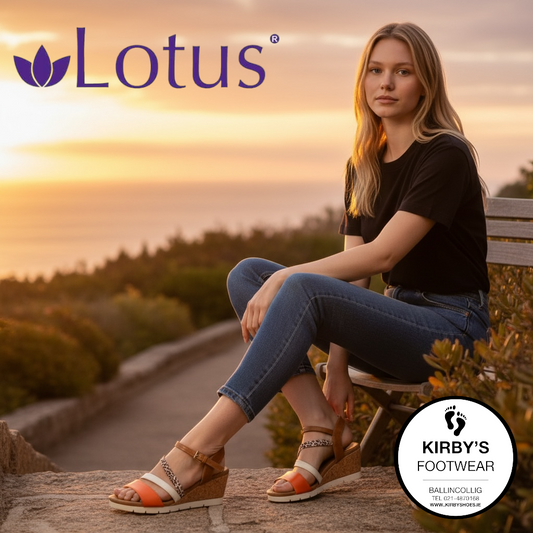 Lotus Kitty sandal tan orange - Kirbys Footwear Ltd