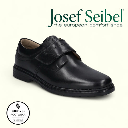 Josef Seibel Alastair 16 velcro - black leather