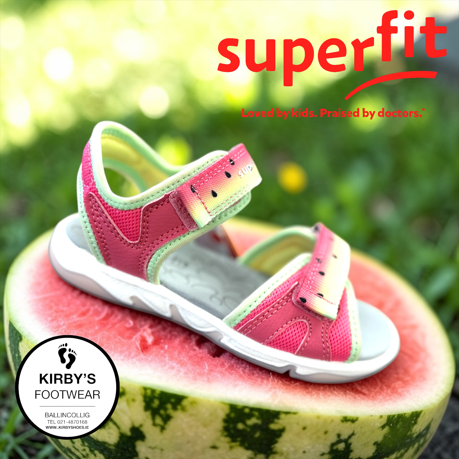 Superfit sandal pebble watermelon – Kirbys Footwear Ltd