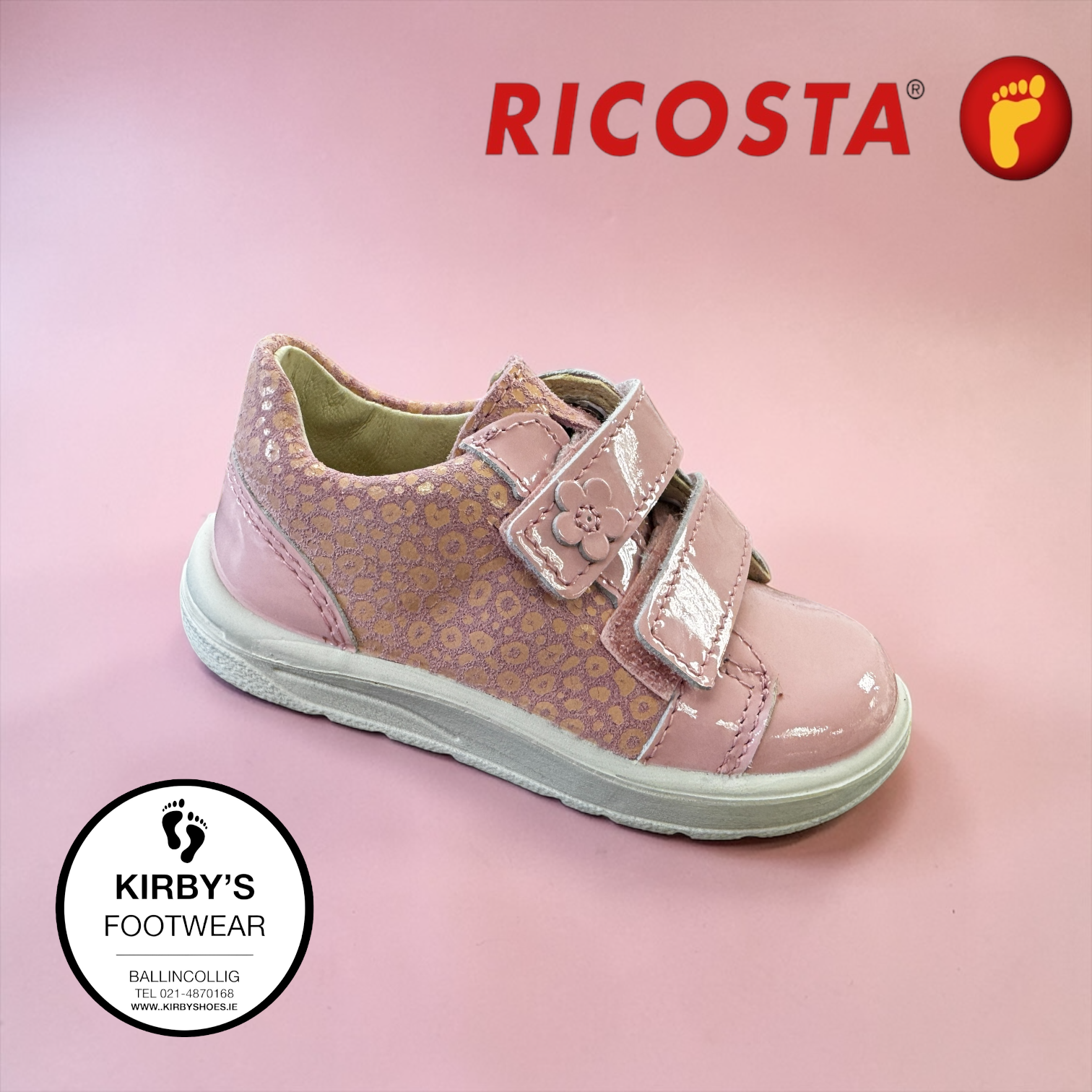 Ricosta Jasmine pink patent leather - Kirbys Footwear Ltd