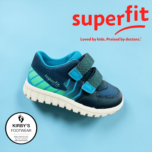 SuperFit Sport 7 mini navy green - Kirbys Footwear Ltd