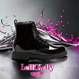 Lelli Kelly Harper boot black patent - side zip