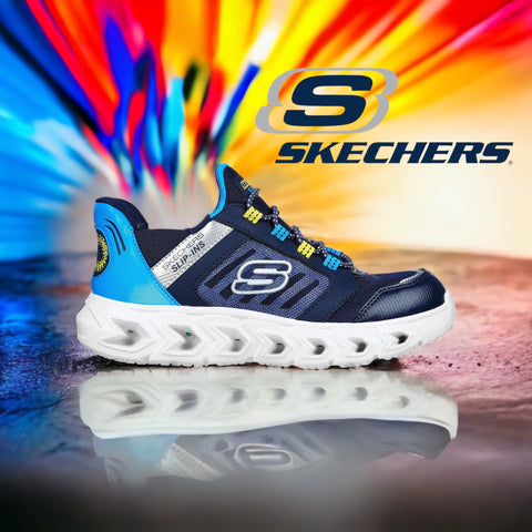 Skechers Slip-in boys lights navy