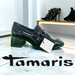 Tamaris heel 24434 black patent