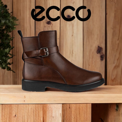 Ecco Amsterdam 222013 tan leather with zip - waterproof