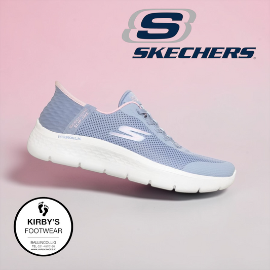 Skechers Slip in - Go walk flex - grand entry - periwinkle - Kirbys Footwear Ltd