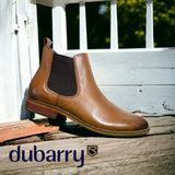 Dubaary Steed tan leather gusset boot