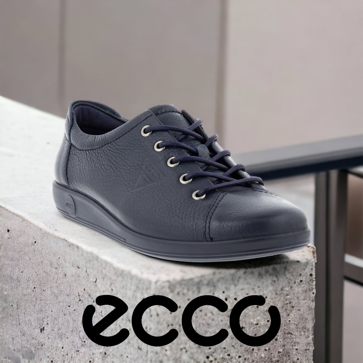 Ecco Soft 2.0 navy leather - Kirbys Footwear Ltd