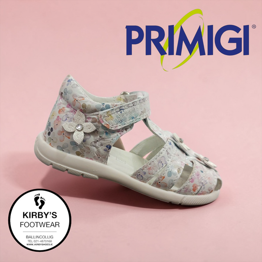 Primigi sandal white floral - 1412422 - Kirbys Footwear Ltd