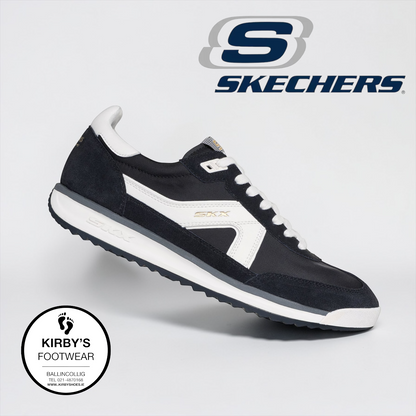 Skechers mens Spective SKX 92 - black white - Kirbys Footwear Ltd