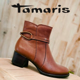 Tamaris boot tan leather 25042