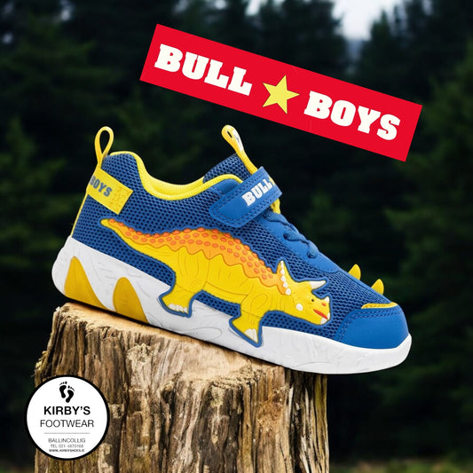 Bull Boys triceratops blue - lights