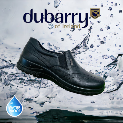 Dubarry Ember black leather waterproof