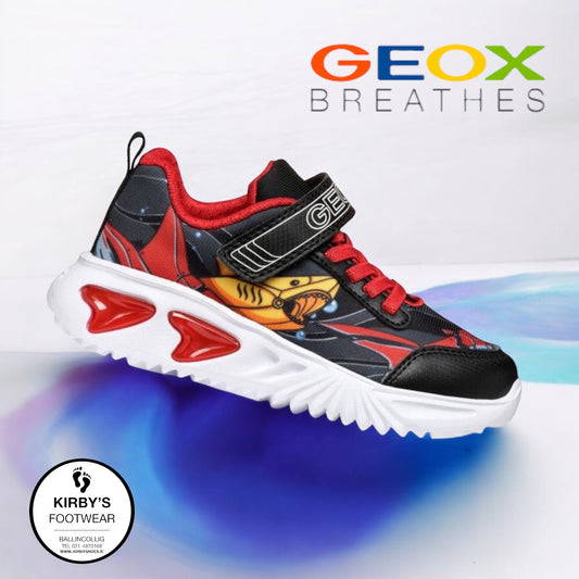 Geox assister shark lights red