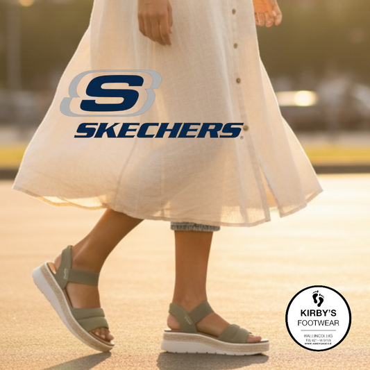 Skechers Slip in sandal - bobs Sunray - olive - Kirbys Footwear Ltd